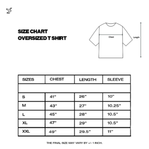 Cherry Waves Ombre wash T-shirt size chart